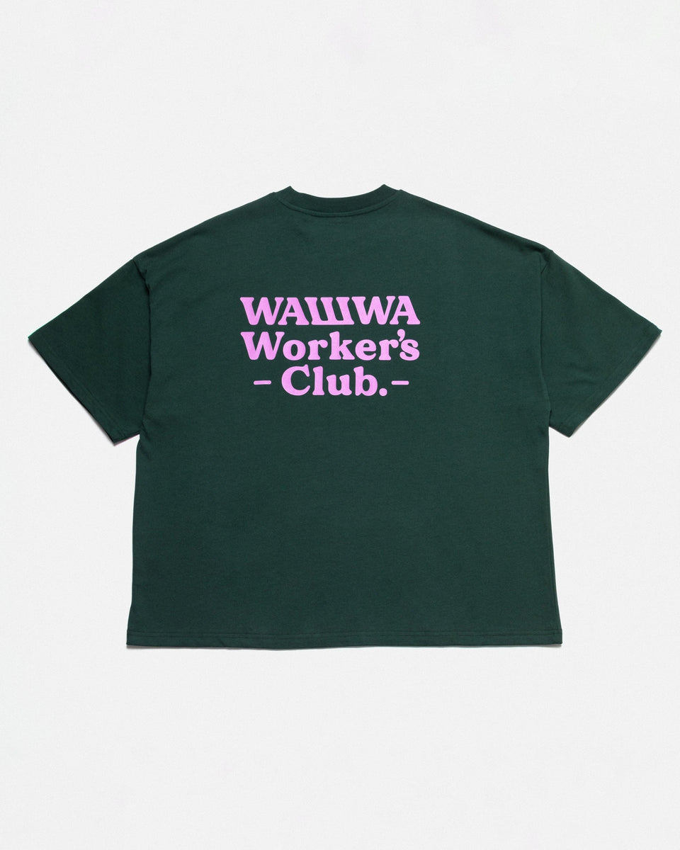 Worker's Box T-Shirt - Forest Green – WAWWA Ф