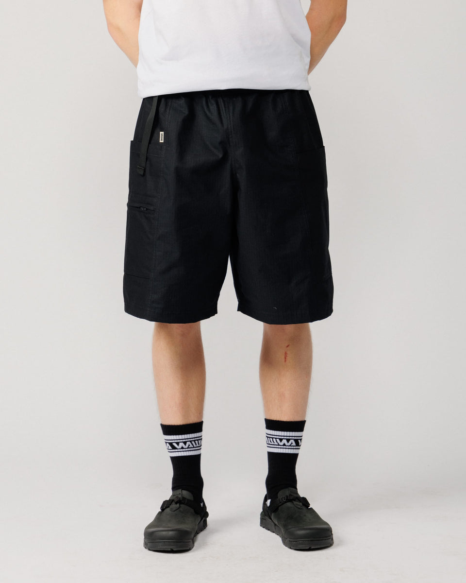 Ripstop Zama Hiking Shorts - Black – WAWWA Ф