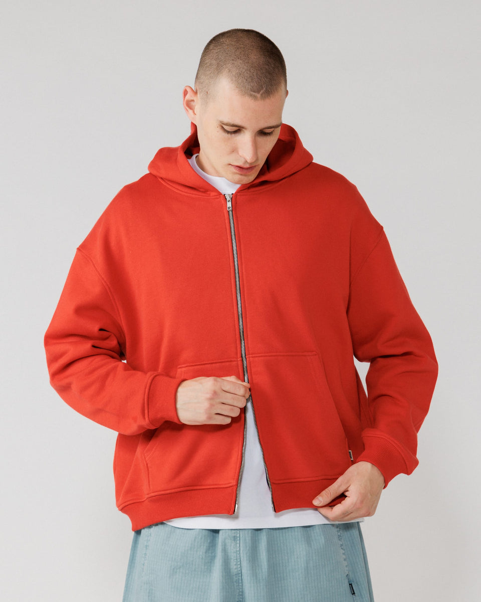 520 Two-Way Zip Hoody - Signal Red – WAWWA Ф