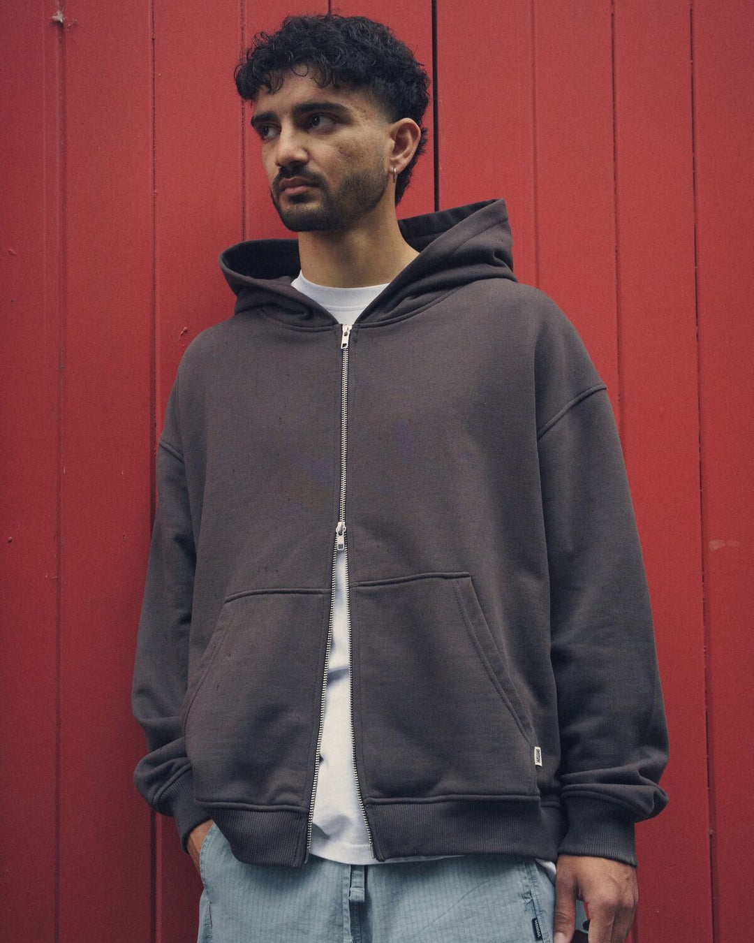 520 Two-Way Zip Hoody - Chocolate Brown