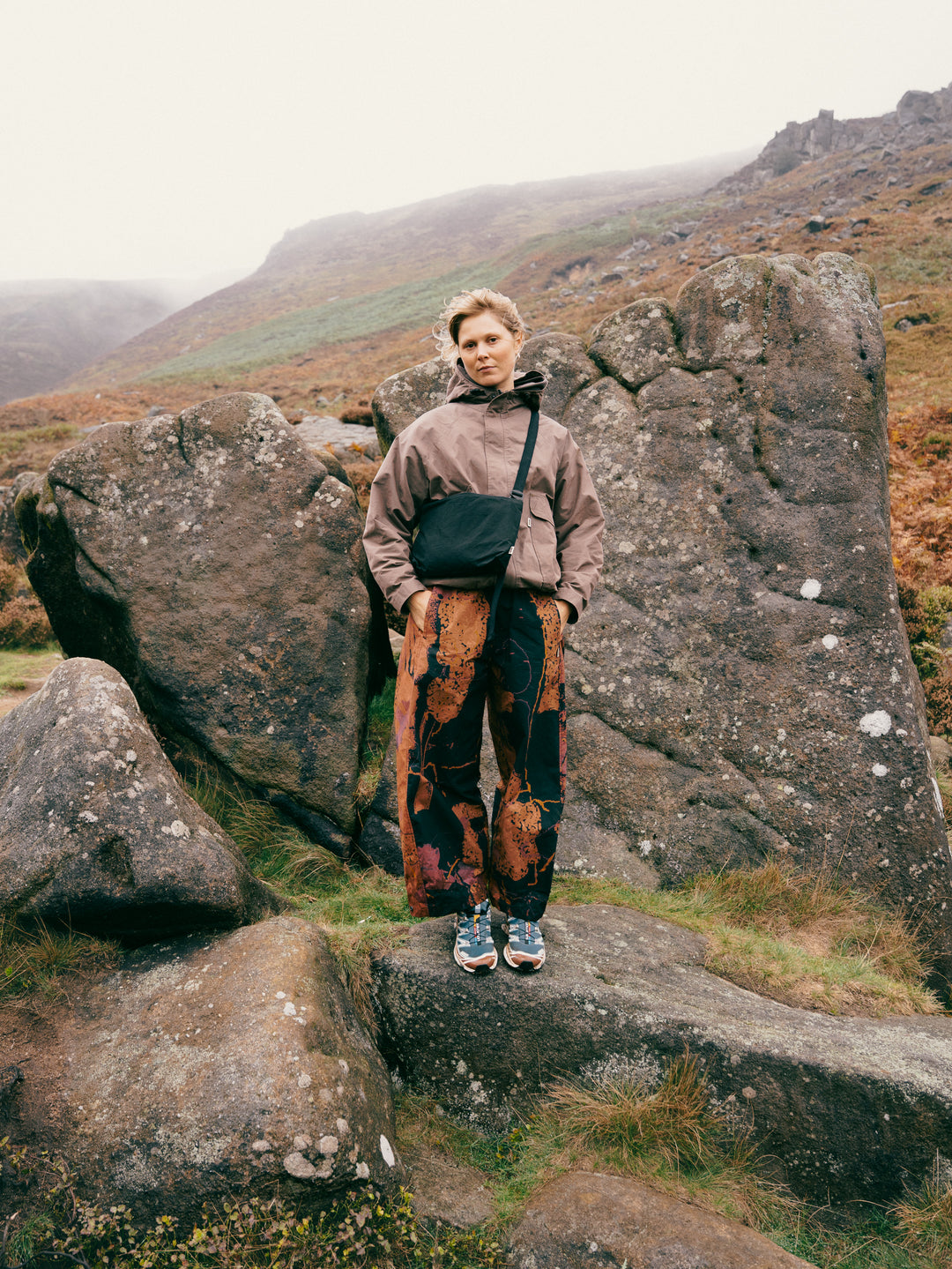Water Resistant Atlas Pants - Abstract Brick Camo