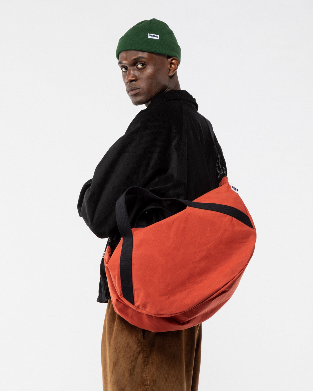 Water Resistant Duffle Bag - Biscuit Orange