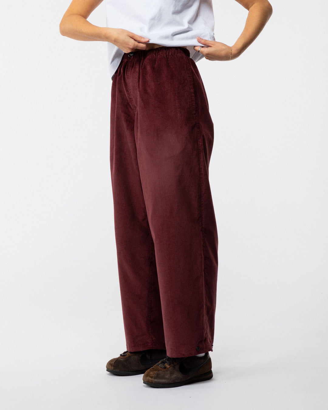 Corduroy Zama Pants - Berry