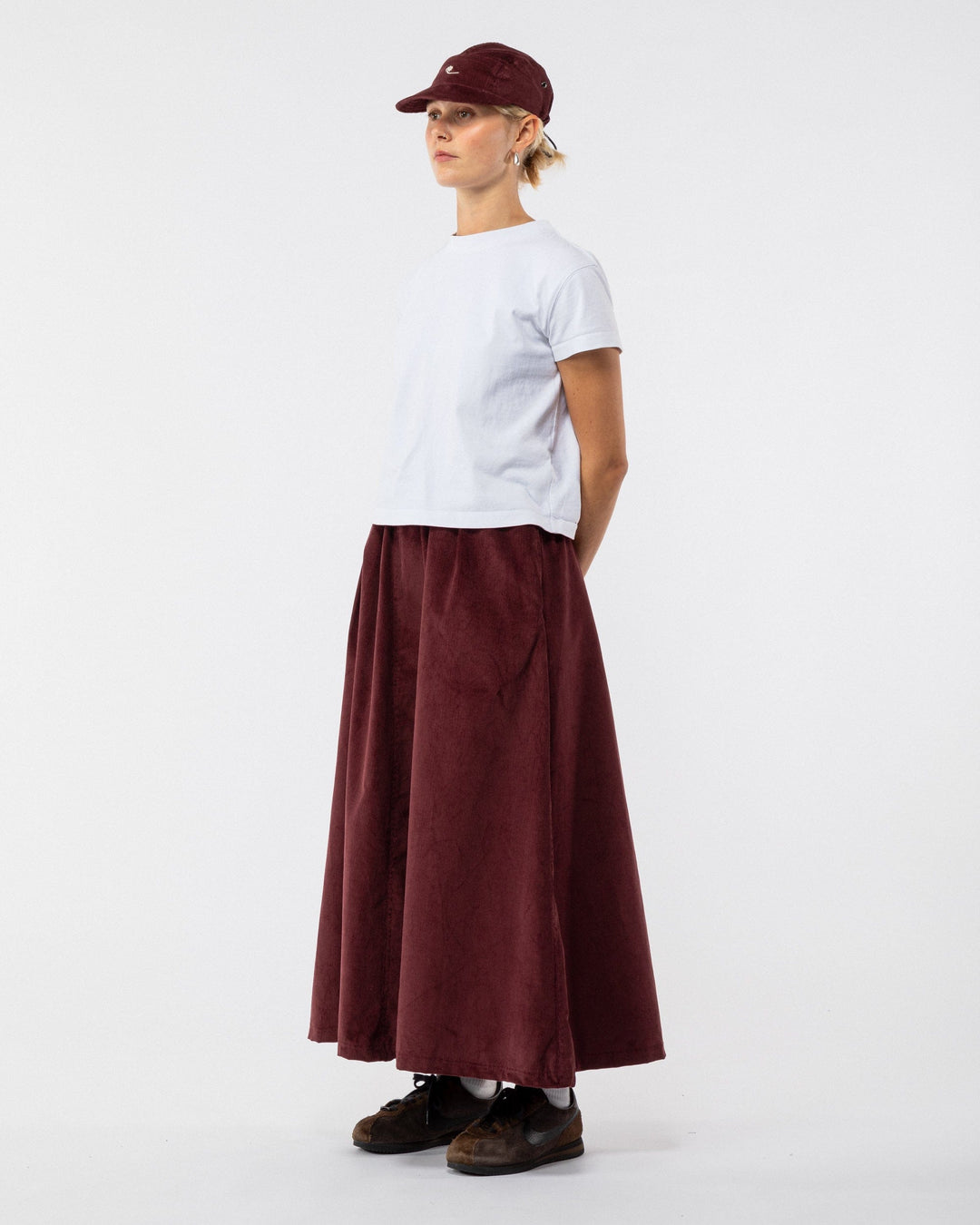 Ayla A-Line Skirt - Berry