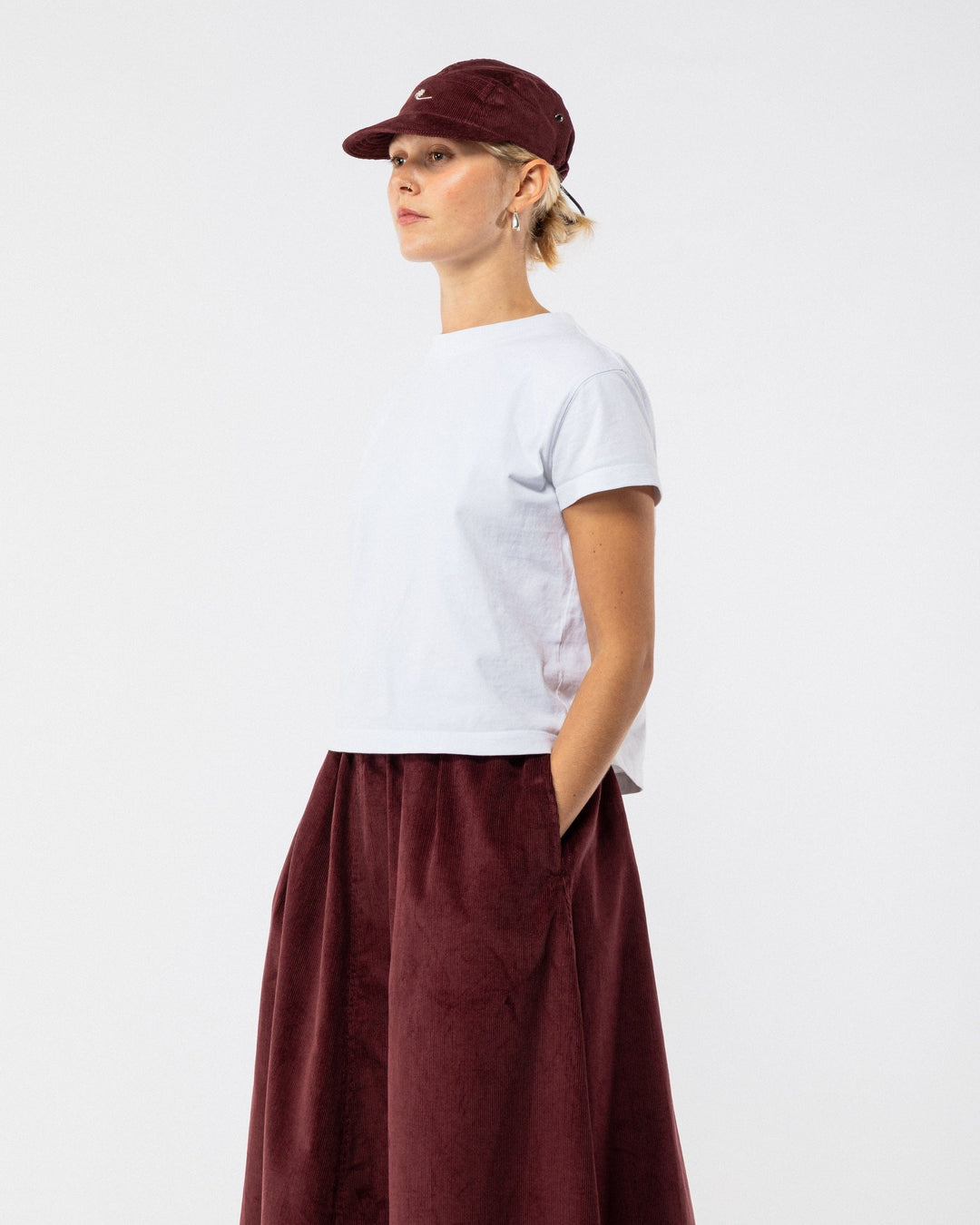 Ayla A-Line Skirt - Berry