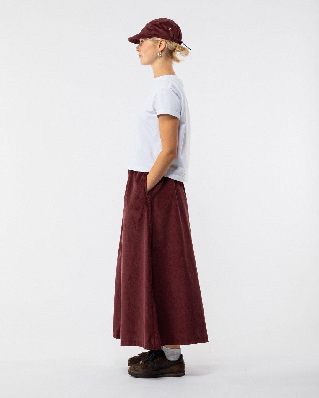 Ayla A-Line Skirt - Berry