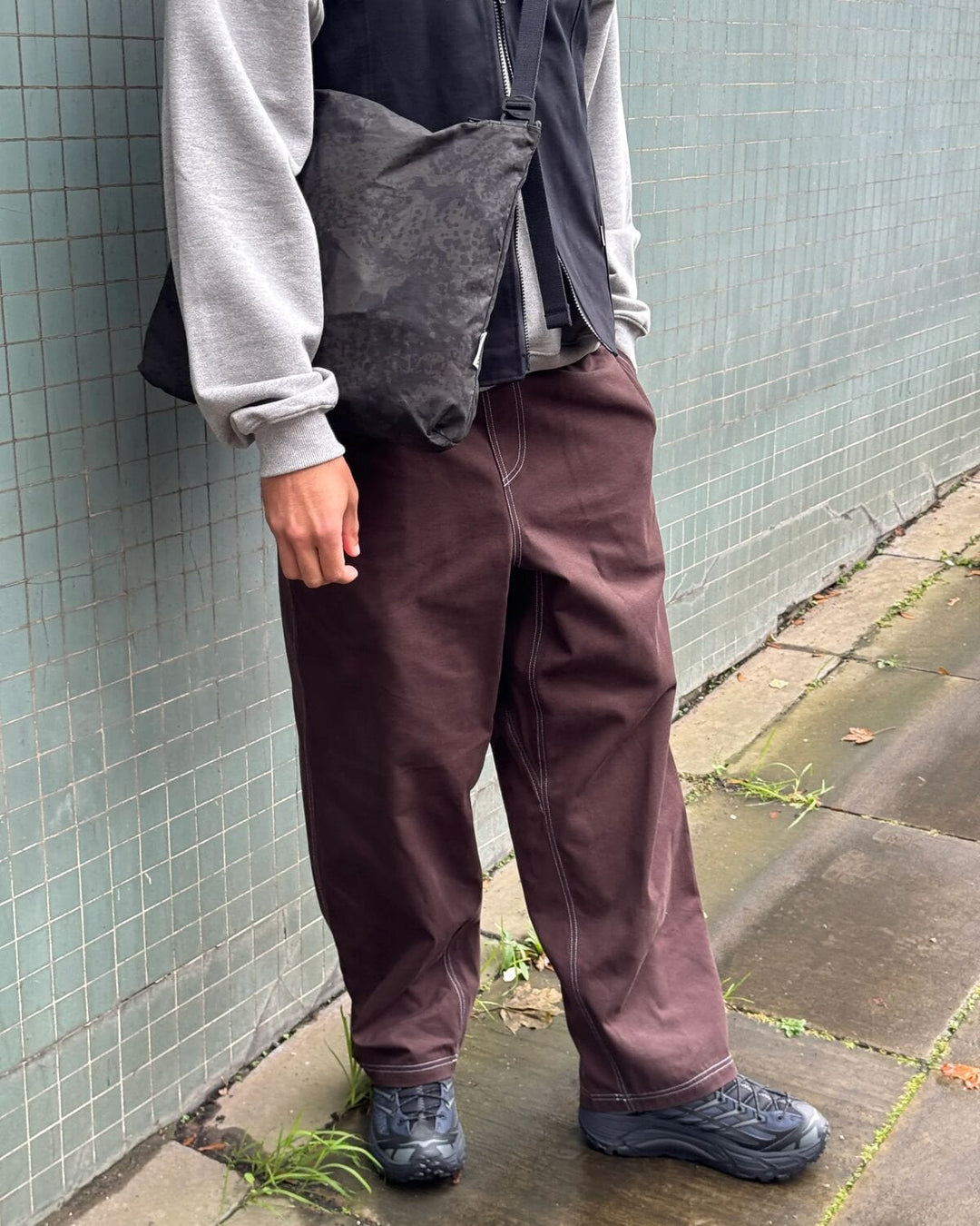 Zama Pant - Brown/White