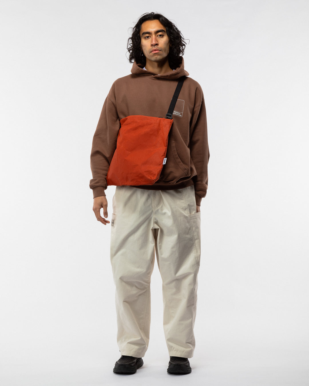 Water Resistant Messenger Bag - Biscuit Orange