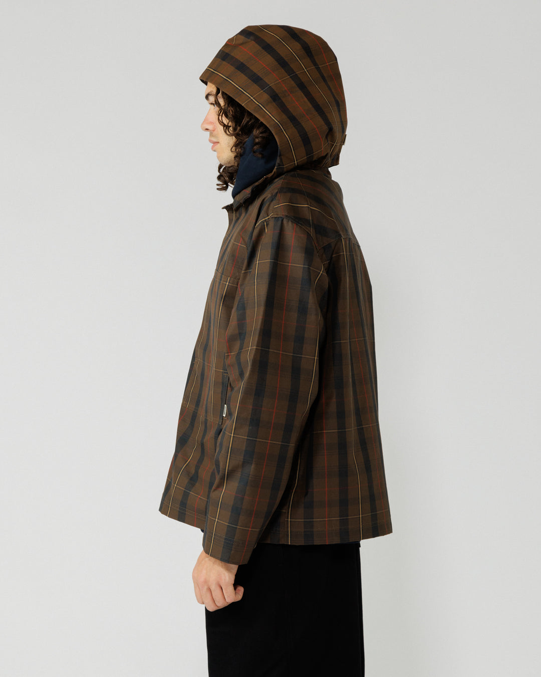 Detachable Hood - Brown Check