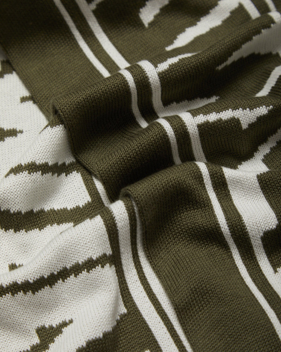 Soccer Scarf - Moss/White