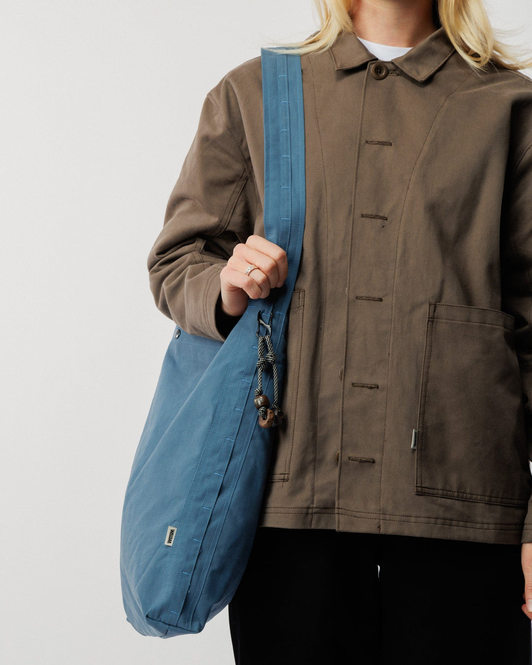 Water Resistant Bar Tack Tote - Slate