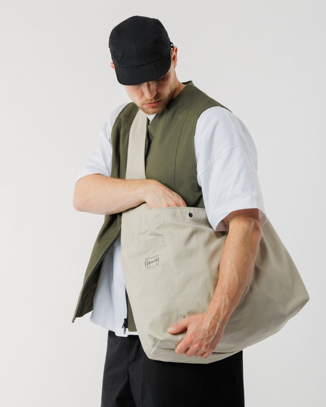 Studio Crossbody Tote - Stone