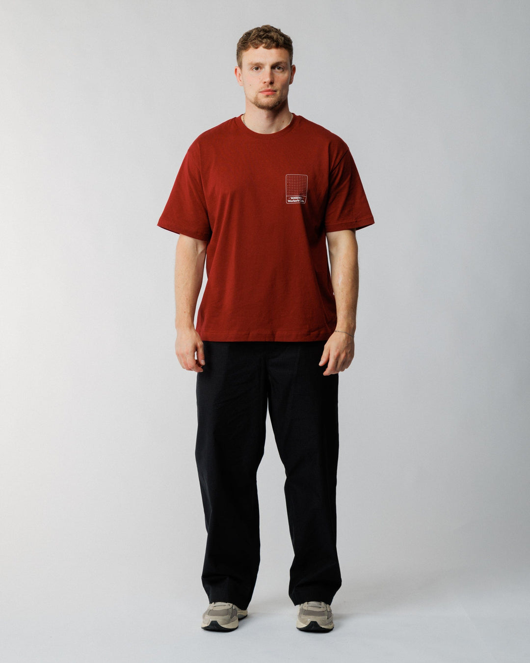 Worker's Box T-Shirt - Claret