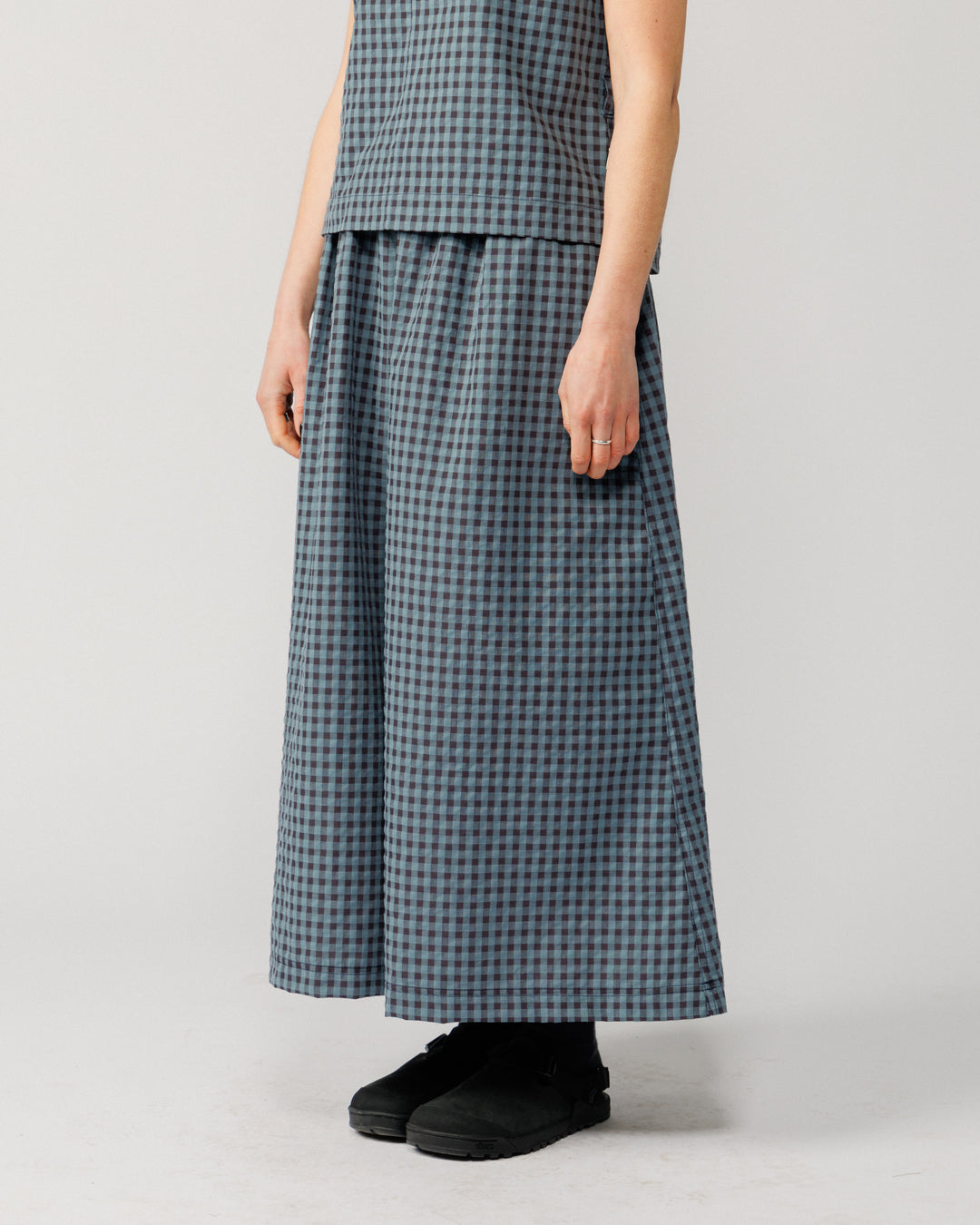 Aimee Top & Ayla Skirt Co-Ord - Navy Check