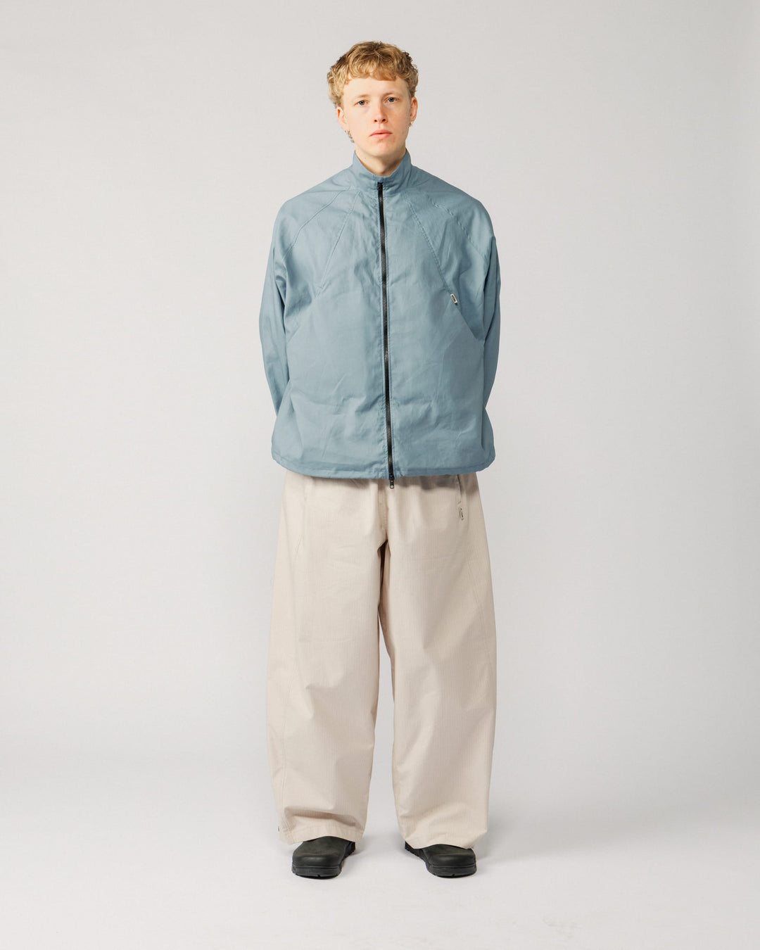 Phil Track Jacket - Dusty Blue