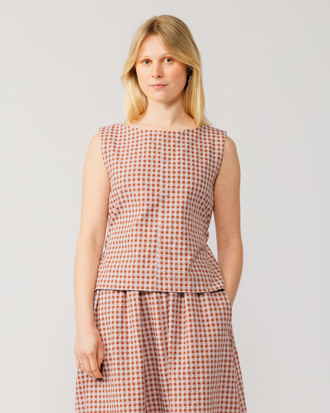 Aimee Top & Ayla Skirt Co-Ord - Red Check