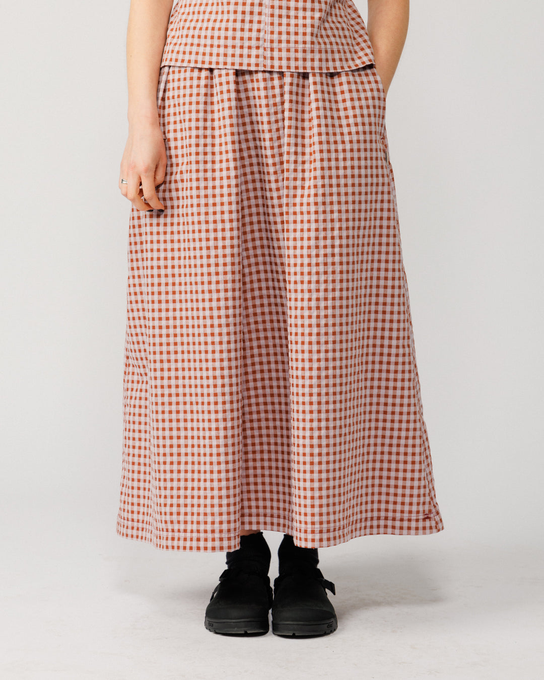 Aimee Top & Ayla Skirt Co-Ord - Red Check