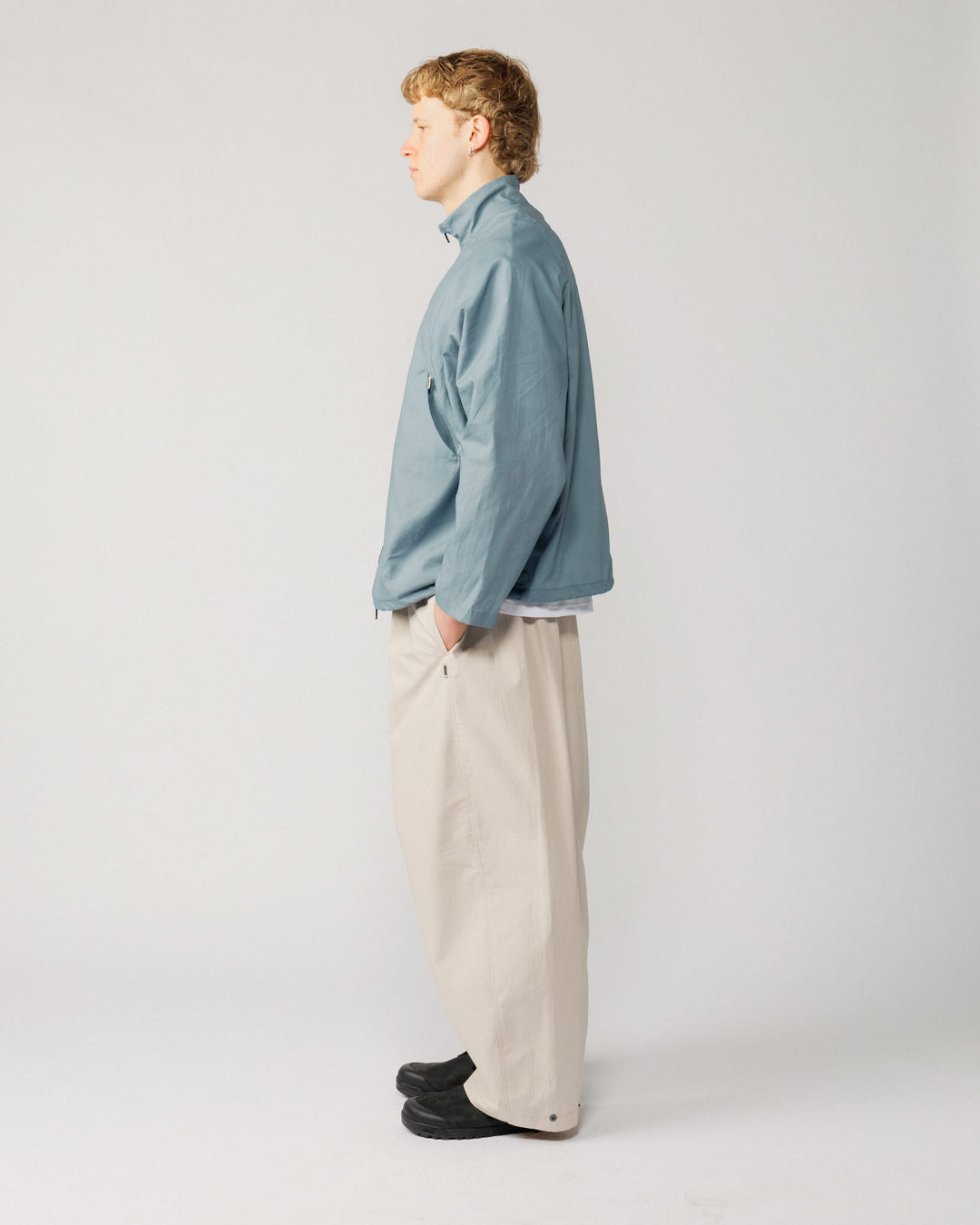 Phil Track Jacket - Dusty Blue