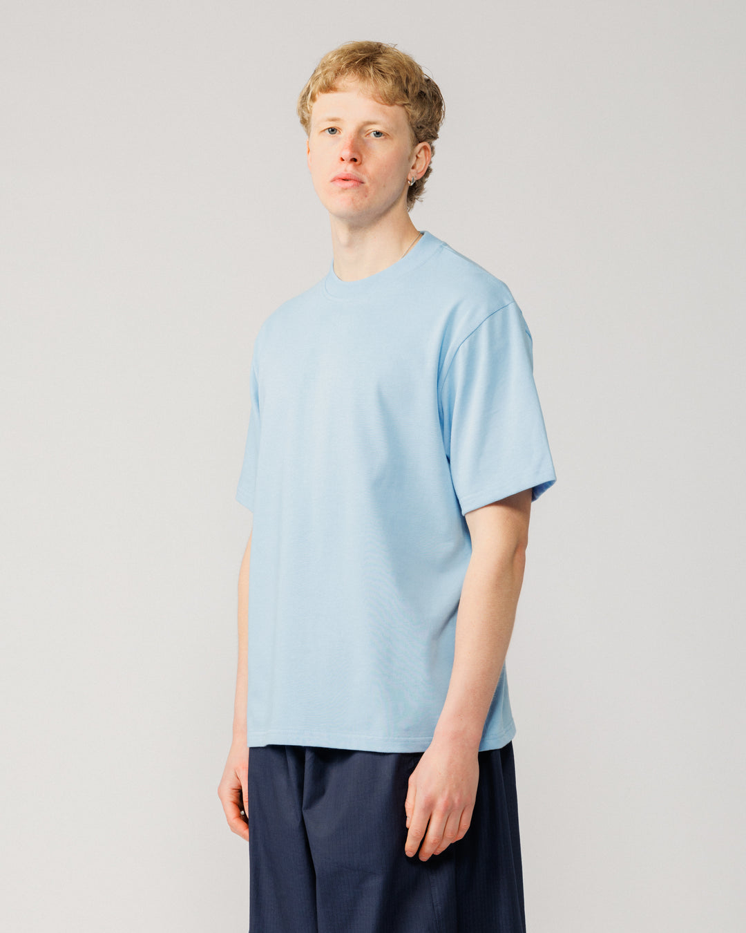 Mid-Weight Organic T-Shirt - Sky Blue