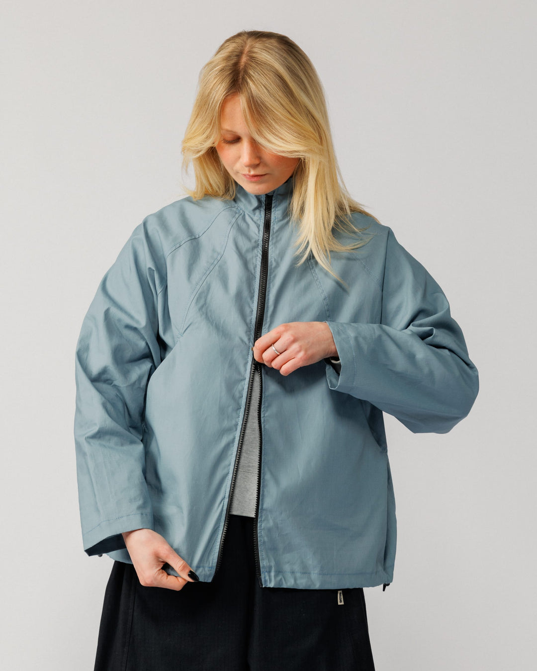 Phil Track Jacket - Dusty Blue