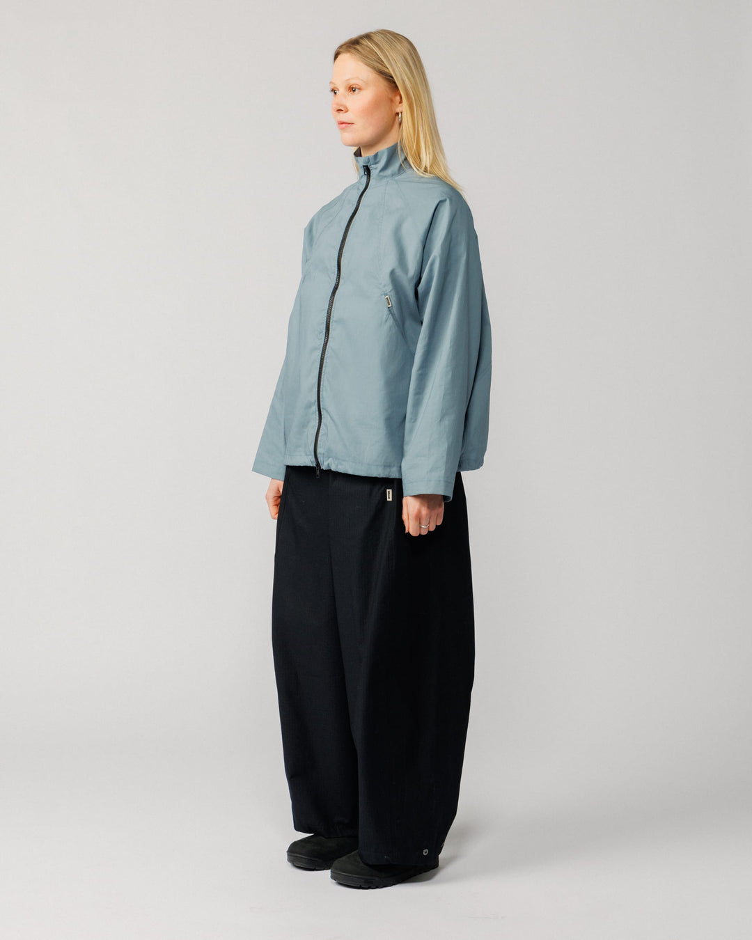 Phil Track Jacket - Dusty Blue