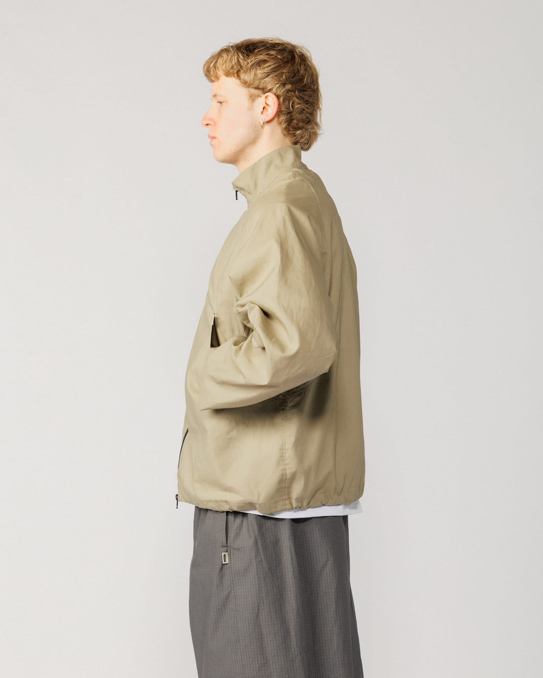 Phil Track Jacket - Stone