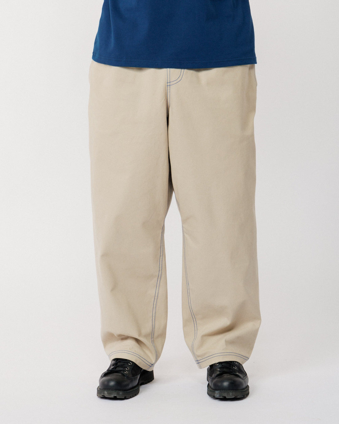 Zama Pant - Stone/Cobalt Contrast