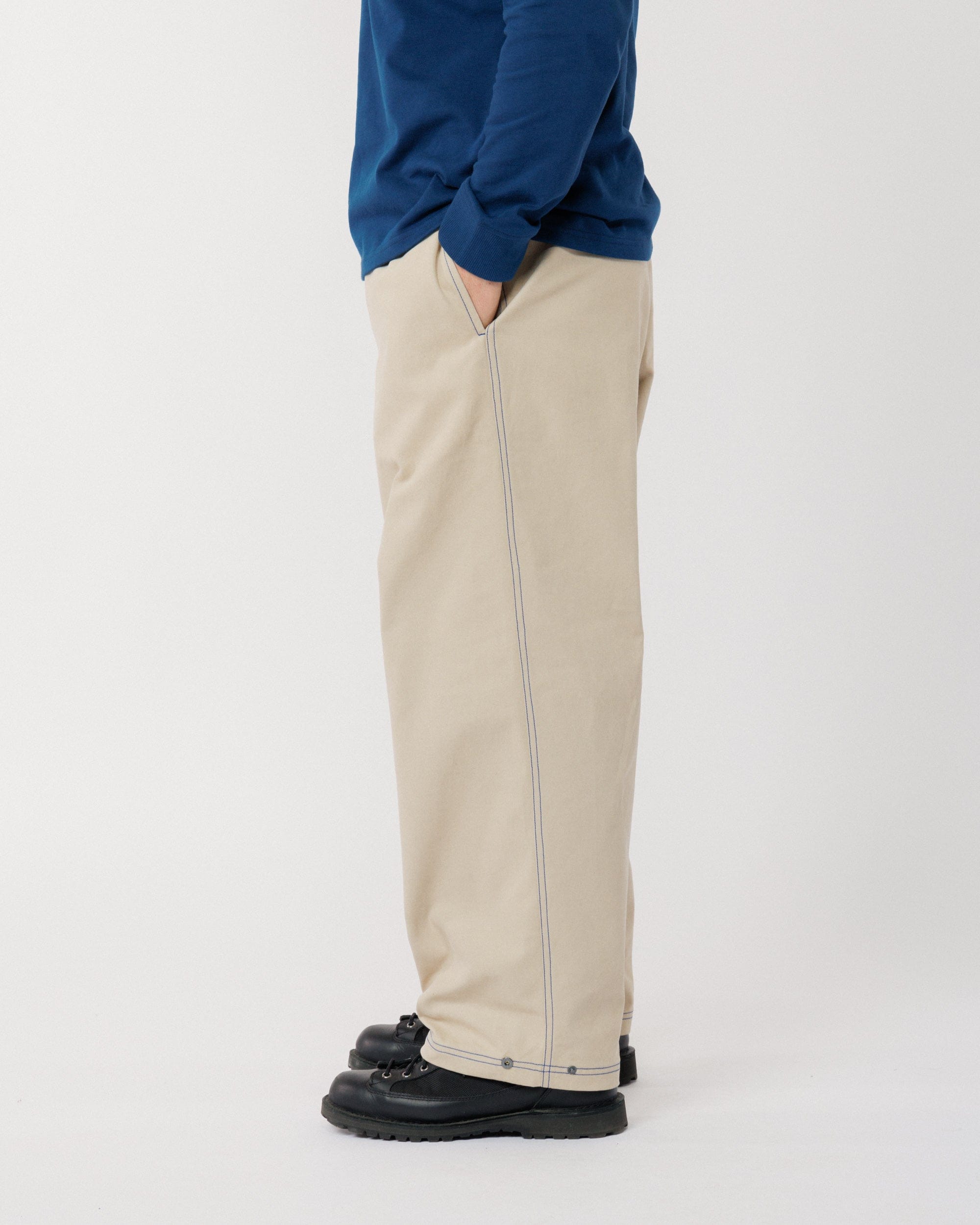 Zama Pant - Stone/Cobalt Contrast – WAWWA Ф