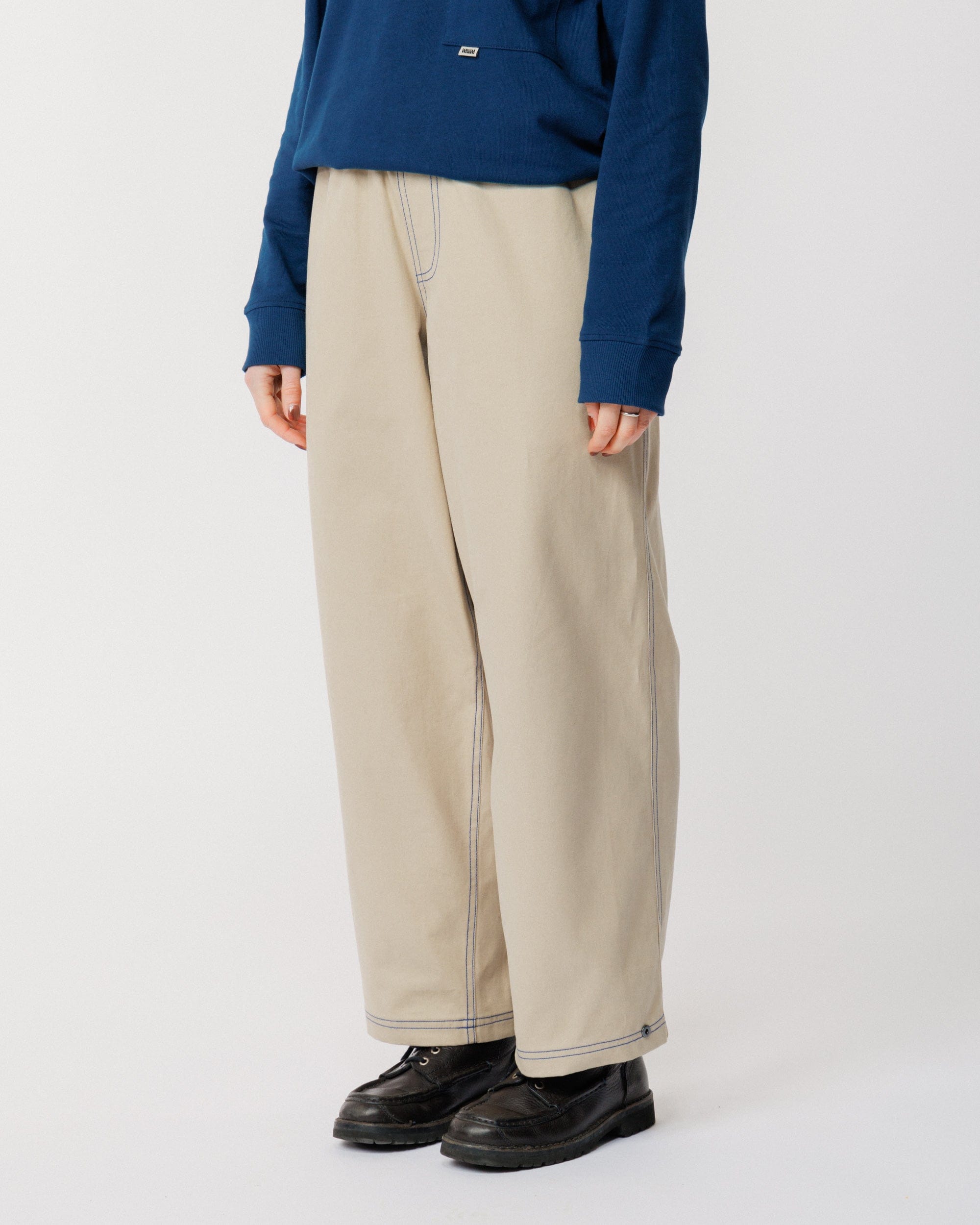 Zama Pant - Stone/Cobalt Contrast – WAWWA Ф