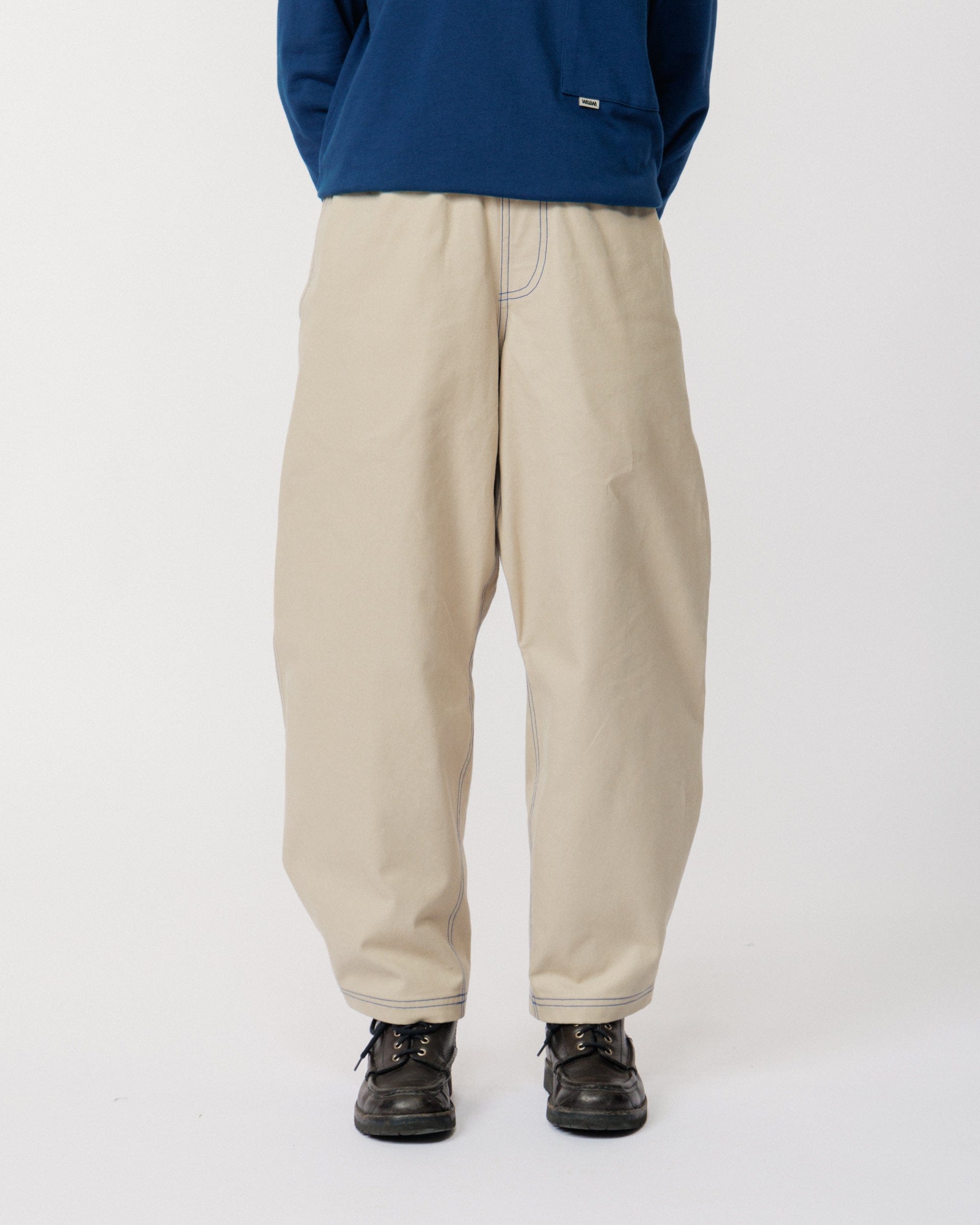 Zama Pant - Stone/Cobalt Contrast – WAWWA Ф
