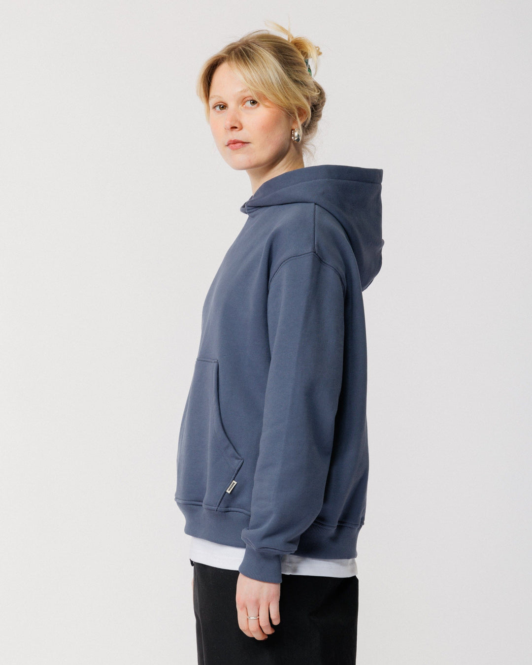 520 Organic Hoody - Washed Blue
