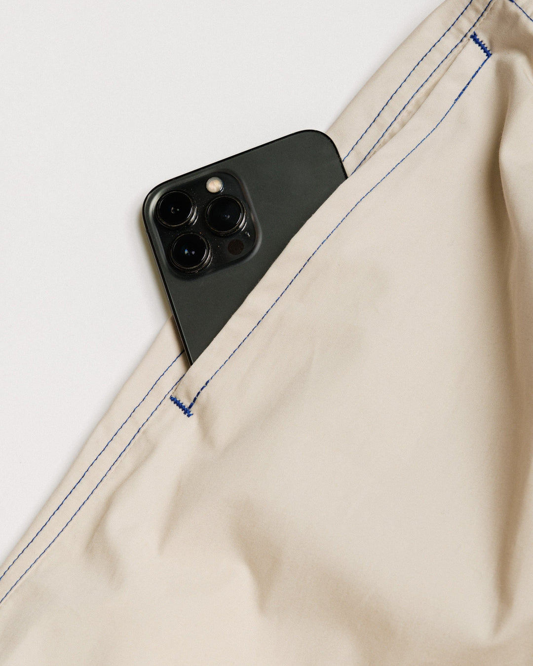 Ayla Poplin Skirt - Stone/Cobalt Blue