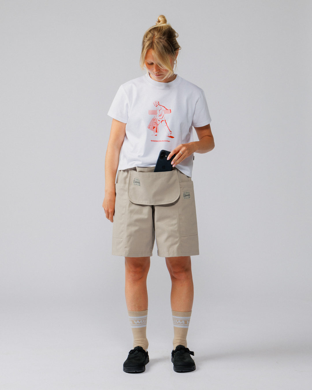 Detachable Apron Pouch - Stone