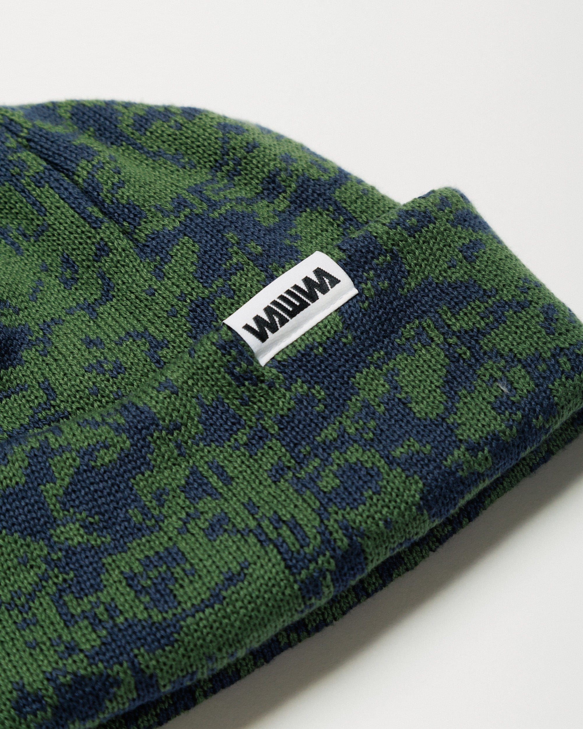Barley & Hat Scarf Set - Dark Green & Navy – WAWWA Ф
