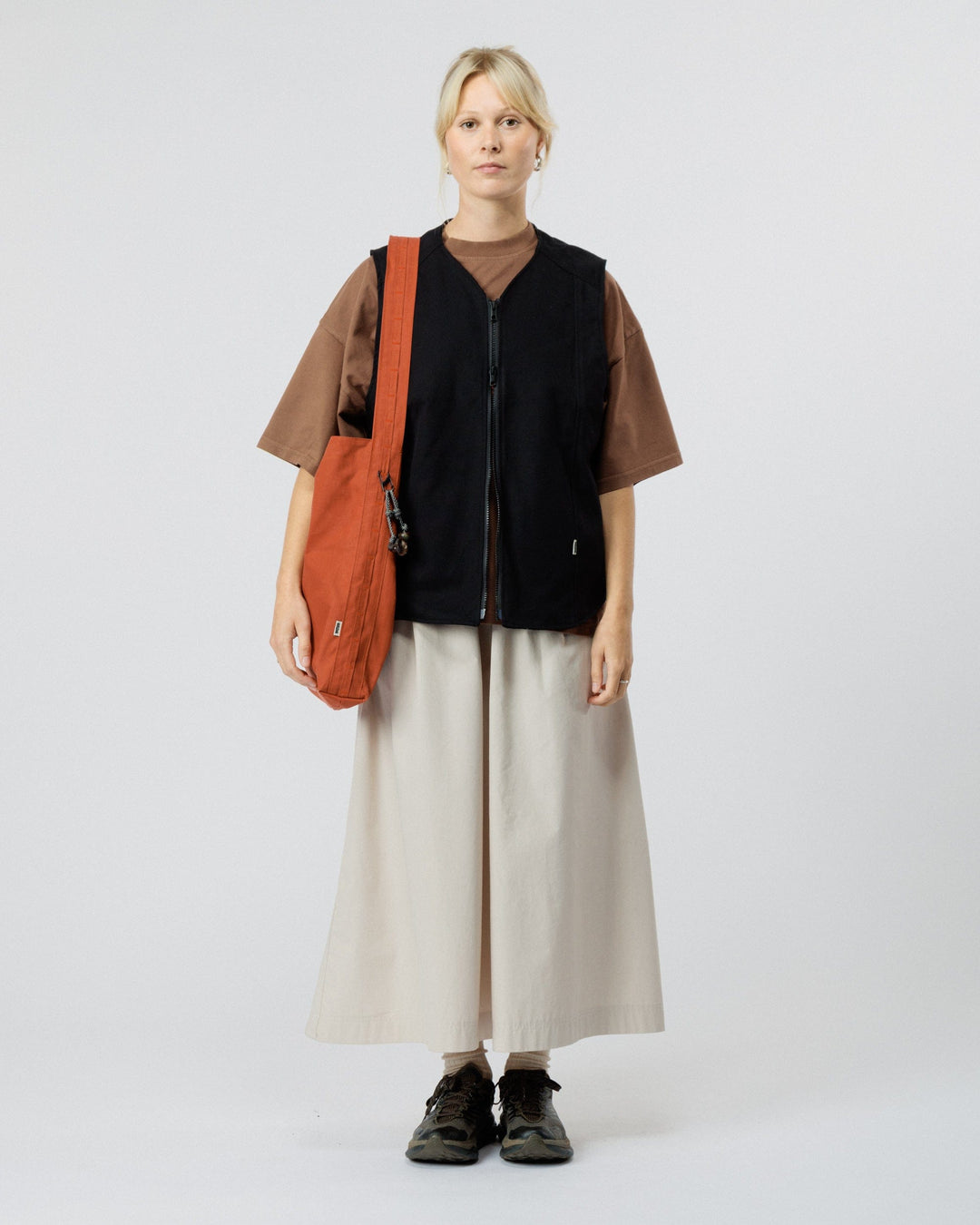 Water Resistant Bar Tack Tote - Biscuit