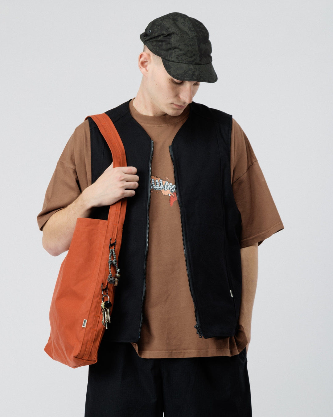 Water Resistant Bar Tack Tote - Biscuit