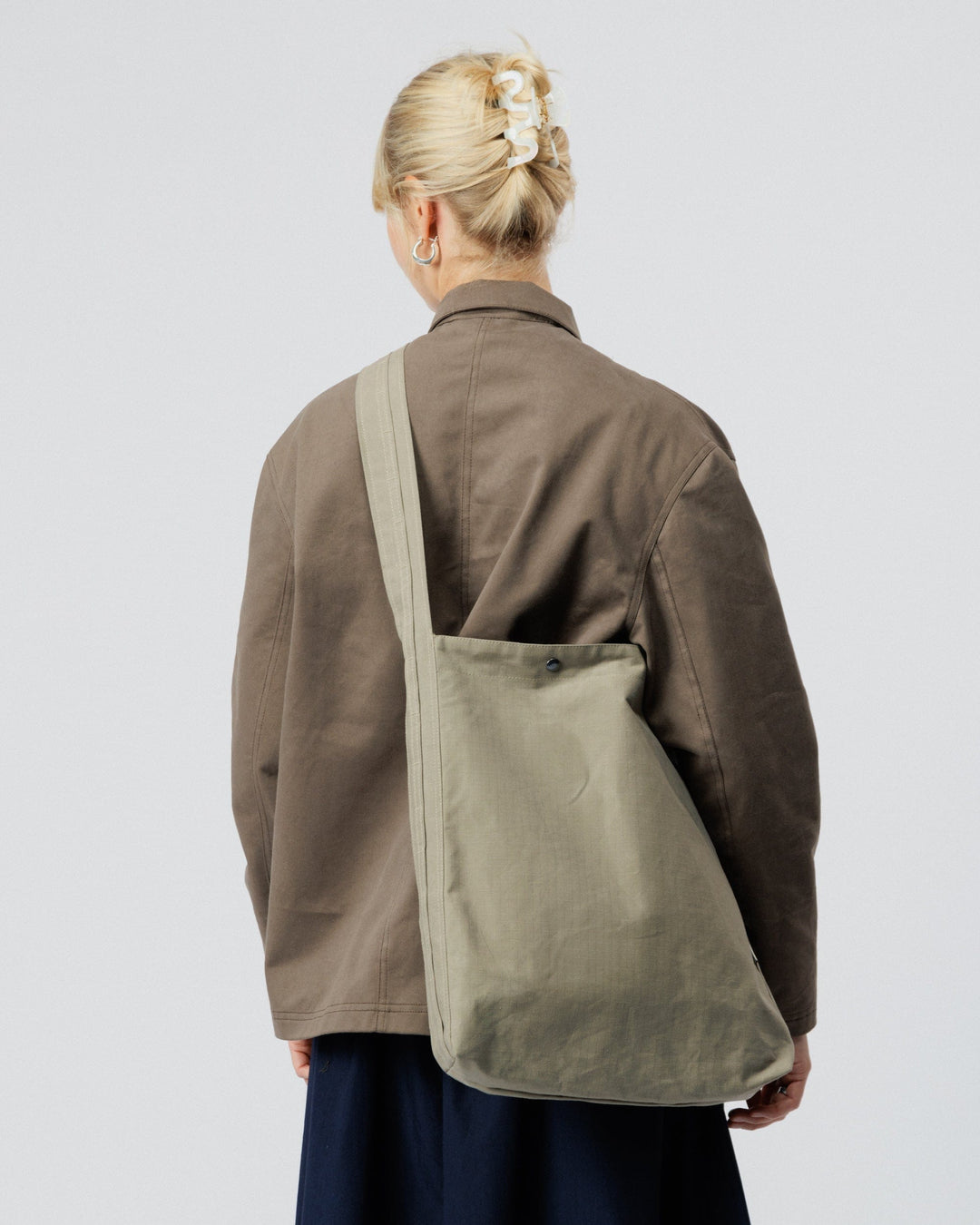 Water Resistant Bar Tack Tote - Stone