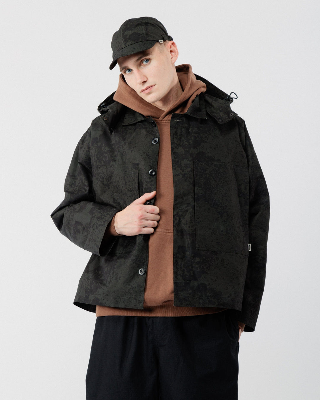 Nell Overshirt & Hood Gift Set - Black Ink