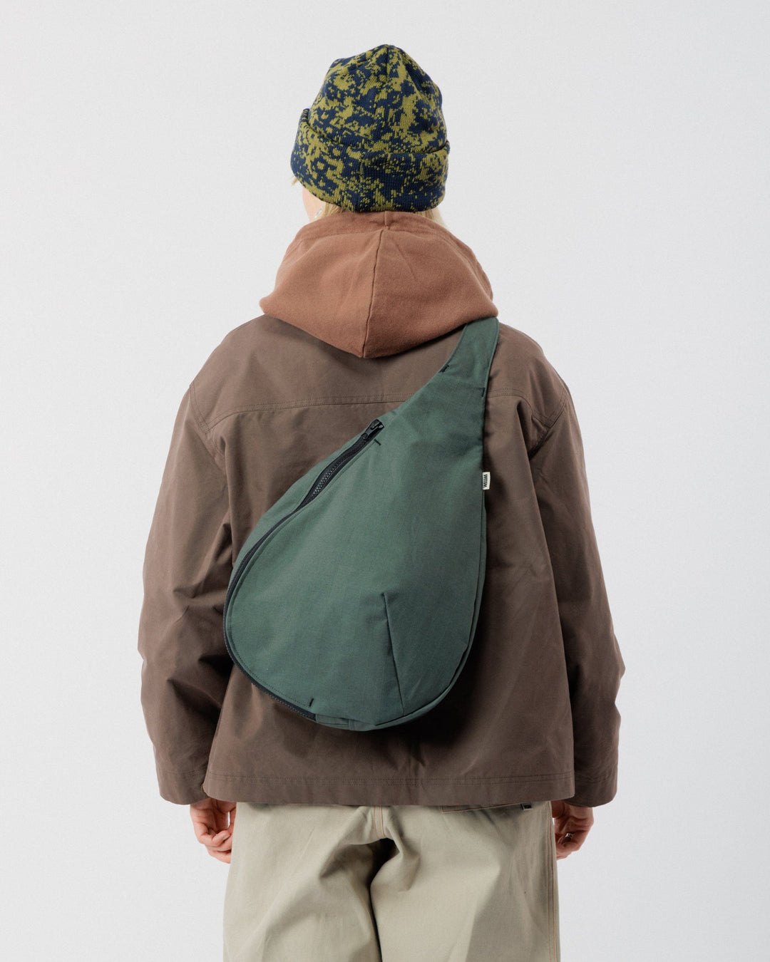 Crescent Crossbody Sling Bag - Mineral Green