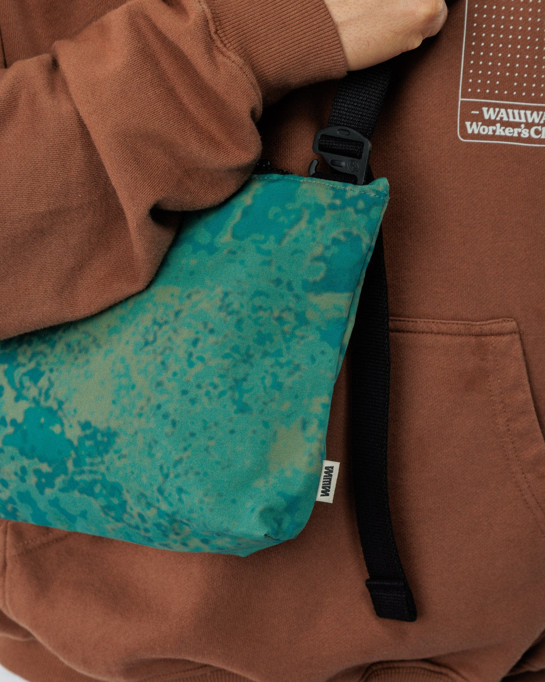 Mini Water Resistant Messenger Bag - Blue Ink