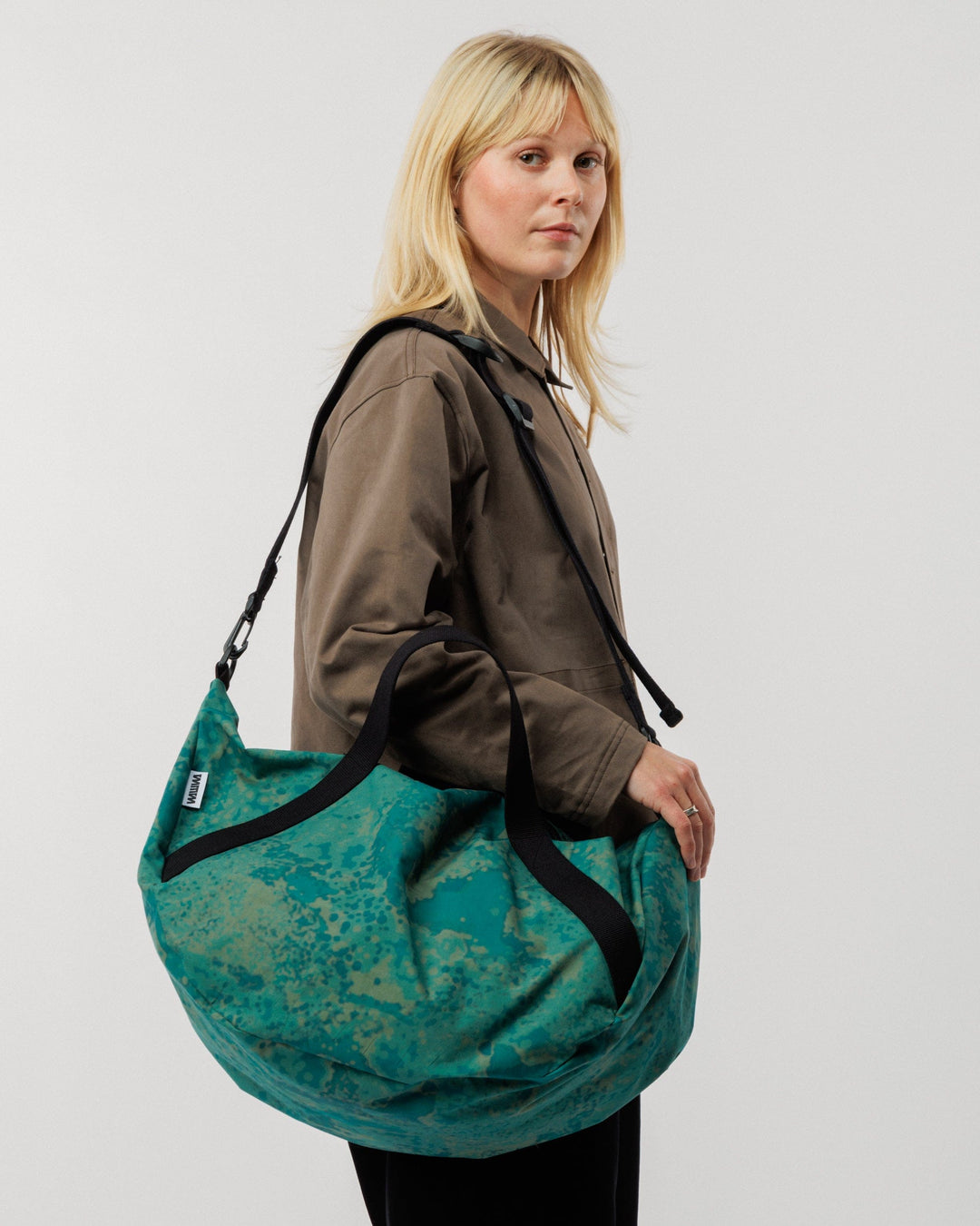 Water Resistant Duffle Bag - Blue Ink