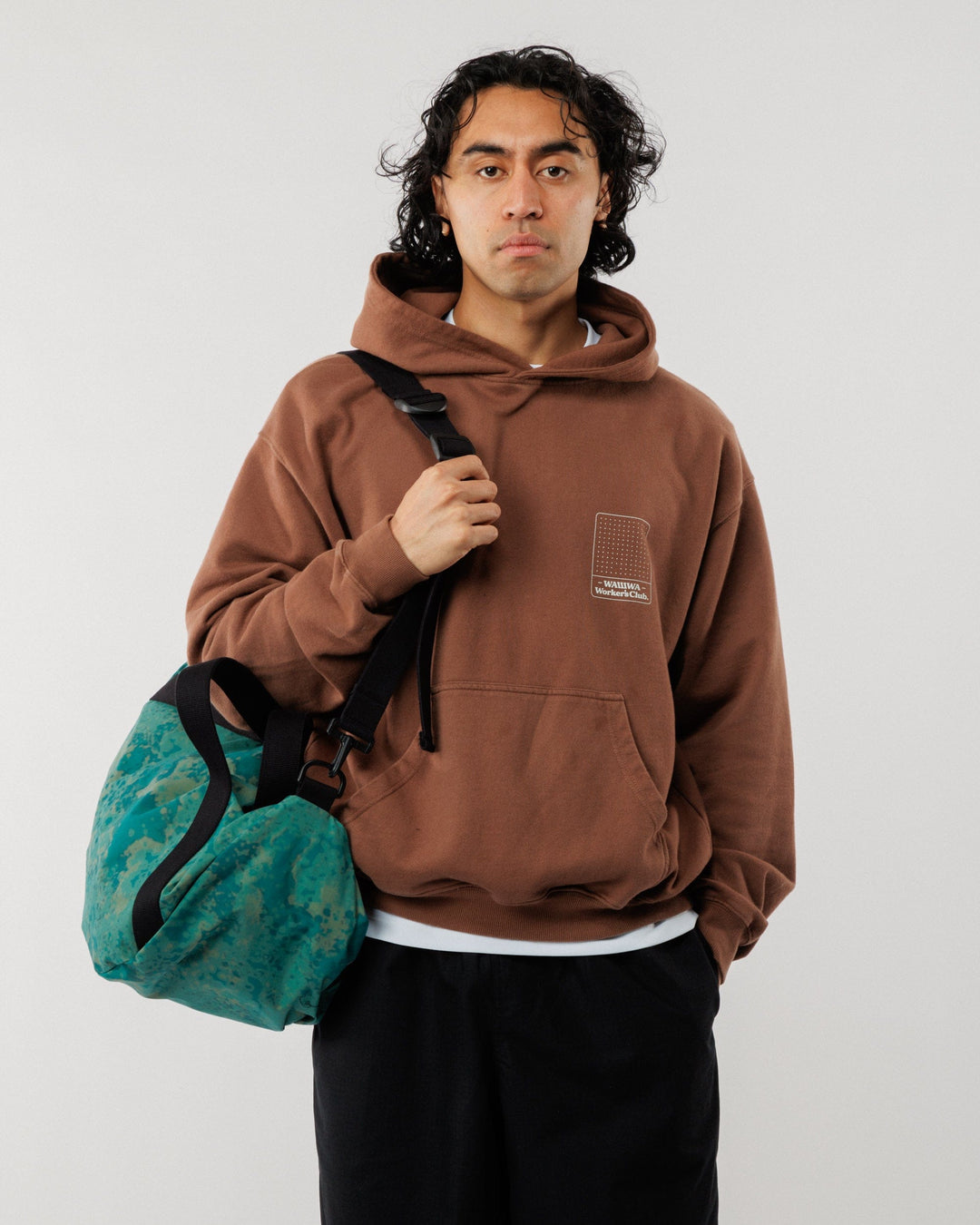 Water Resistant Duffle Bag - Blue Ink