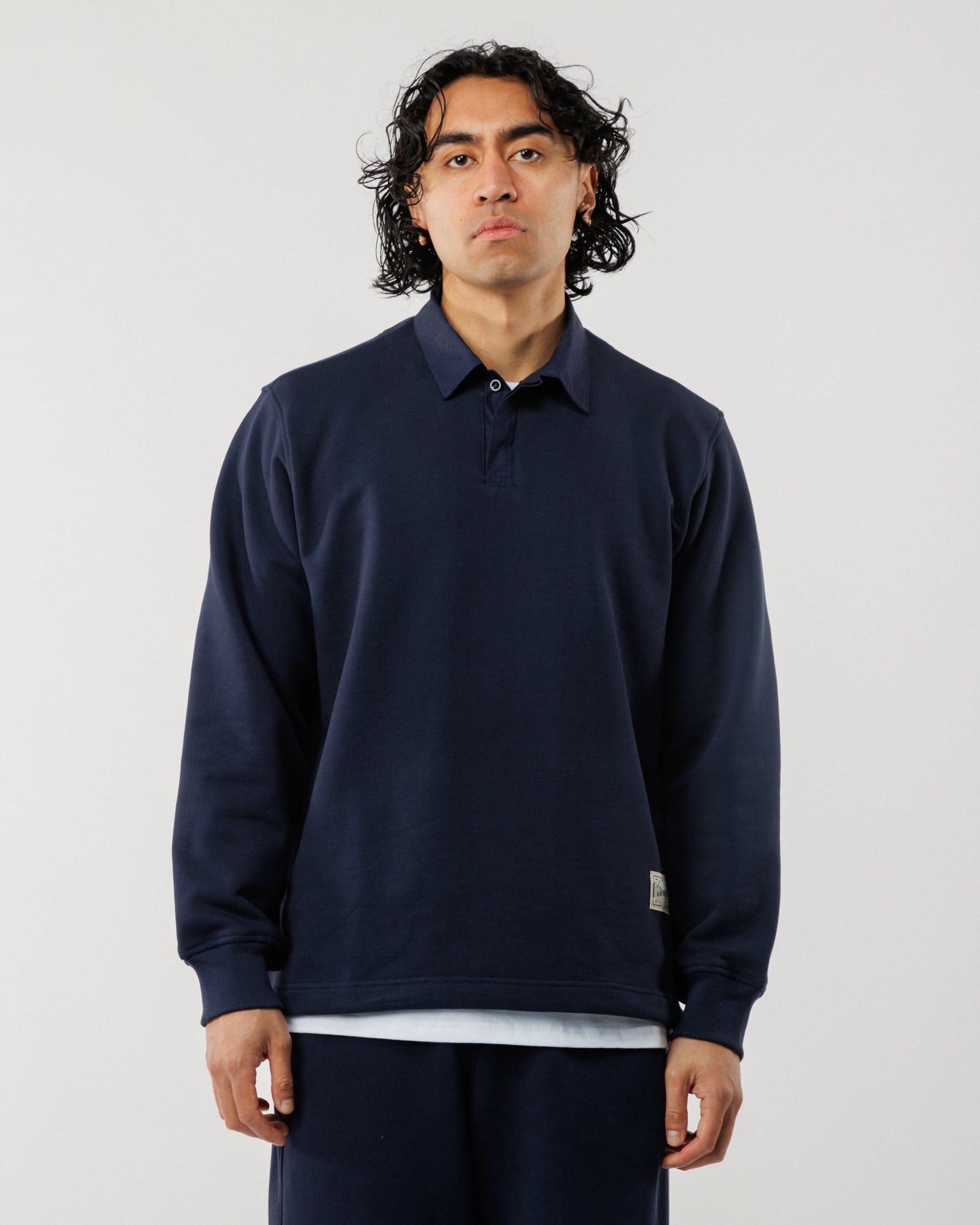 メンズウェア Wedgehog Collage S/S Sweat Shirt - Navy Ellis Rugby Sweatshirt - Navy – WAWWA Ф
