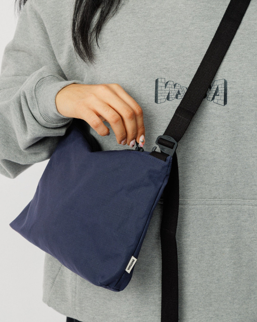 Mini Water Resistant Messenger Bag - Petrol