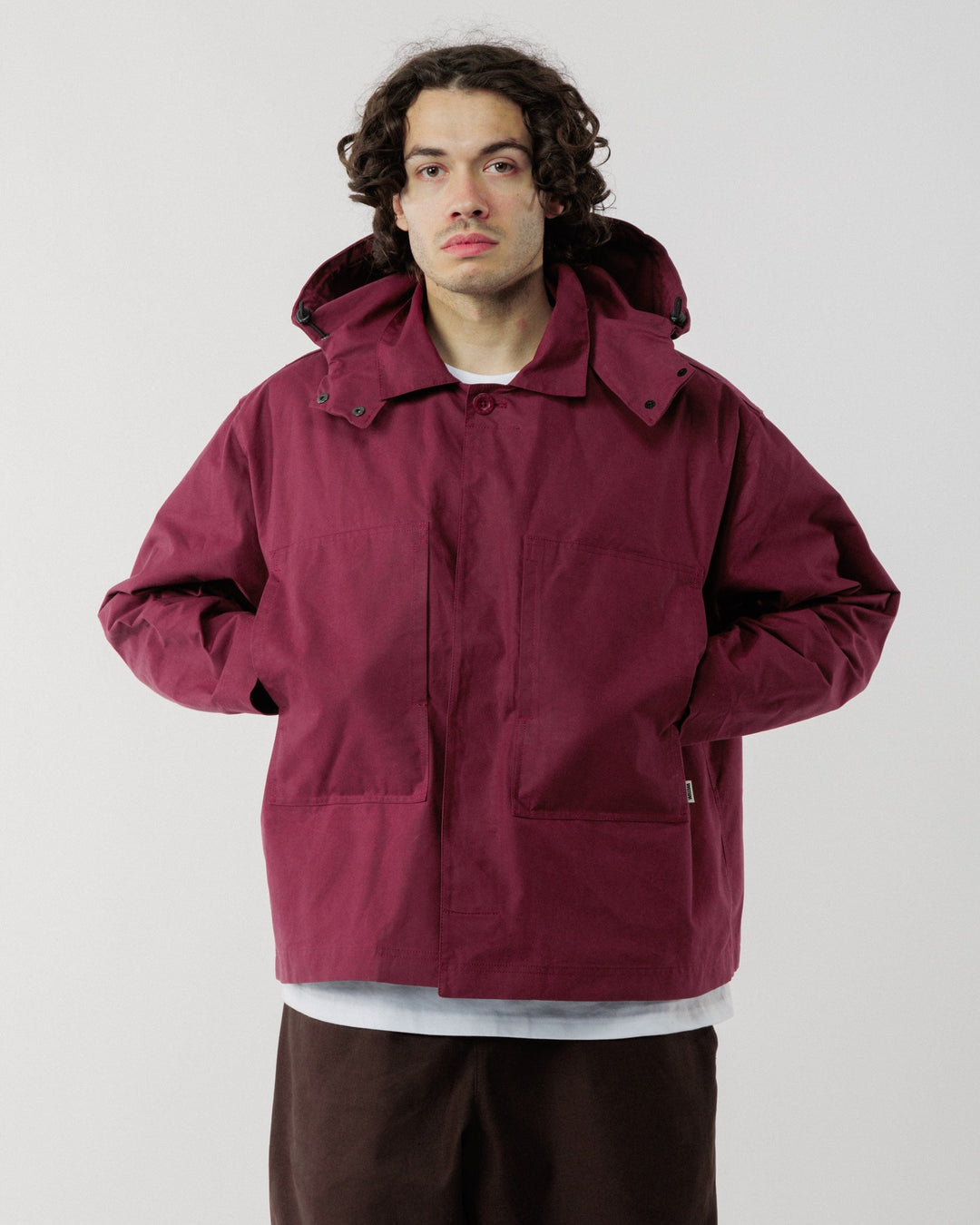 Detachable Hood - Burgundy