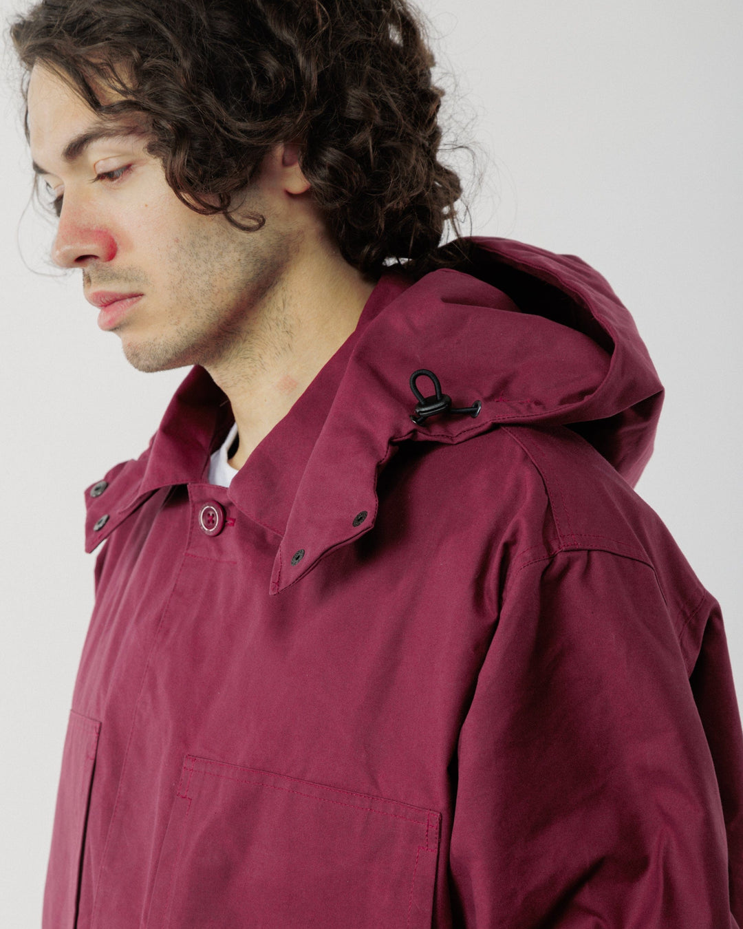 Detachable Hood - Burgundy
