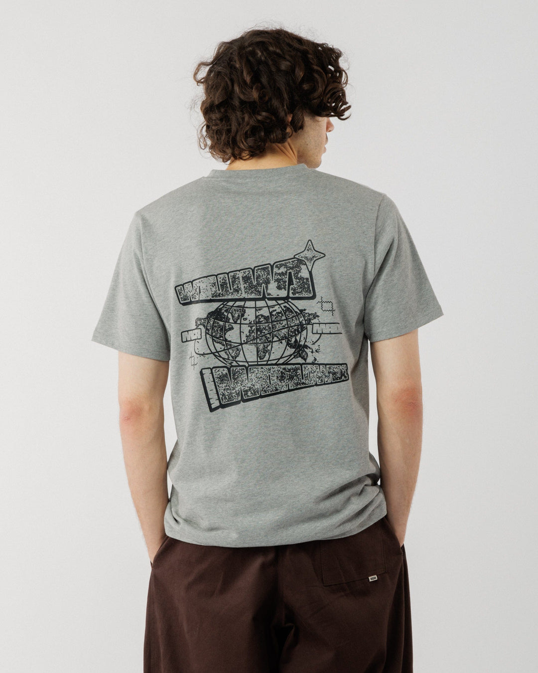 Worldwide T-Shirt - Grey Marl
