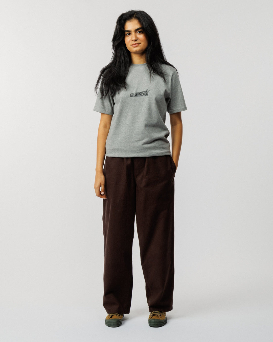 Worldwide T-Shirt - Grey Marl