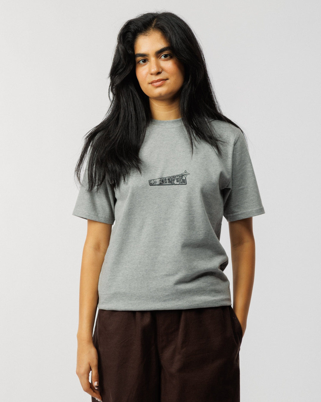 Worldwide T-Shirt - Grey Marl