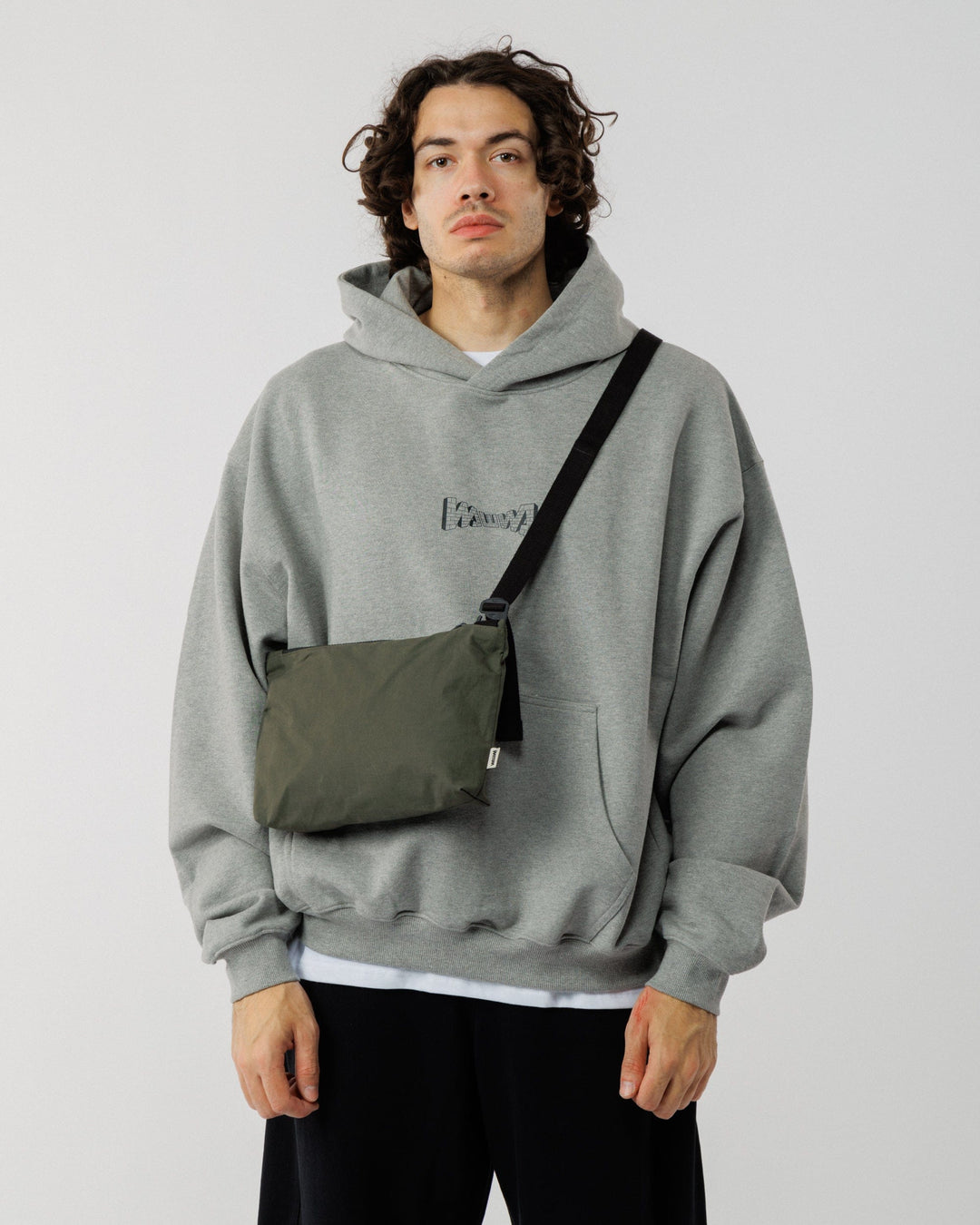 Mini Water Resistant Messenger Bag - Dark Olive